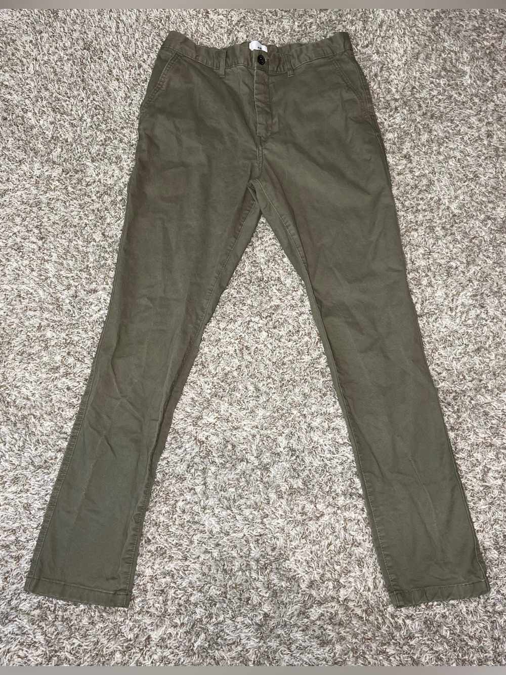 H&M Men’s Green Skinny Fit Coupe Moulante Pants Size 31